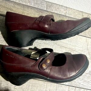 Women's Merrell Burgundy Mary Jane Shoes